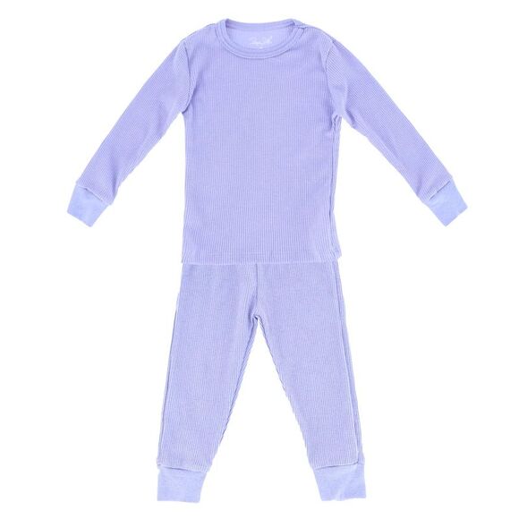Rene Rofe Toddler Girl's Waffle Thermal Long Underwear 2-Piece Set - Picture 1 of 5